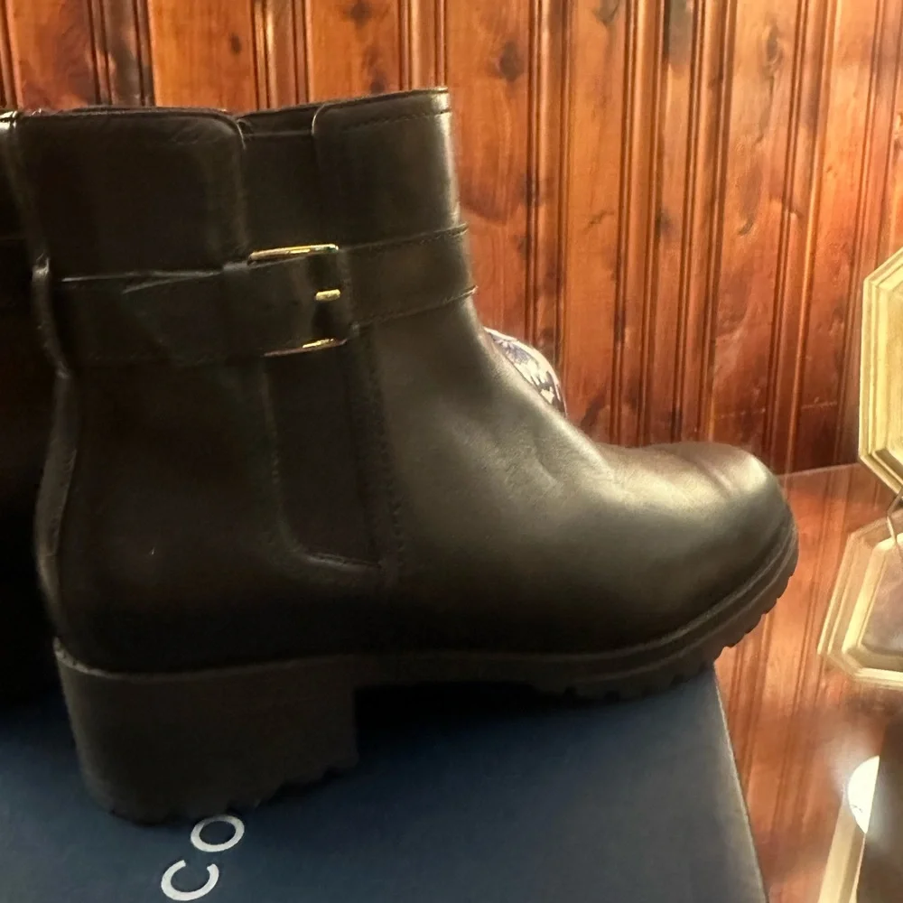 Women's Black Ankle Boots Cole Han - Picture 3 of 11